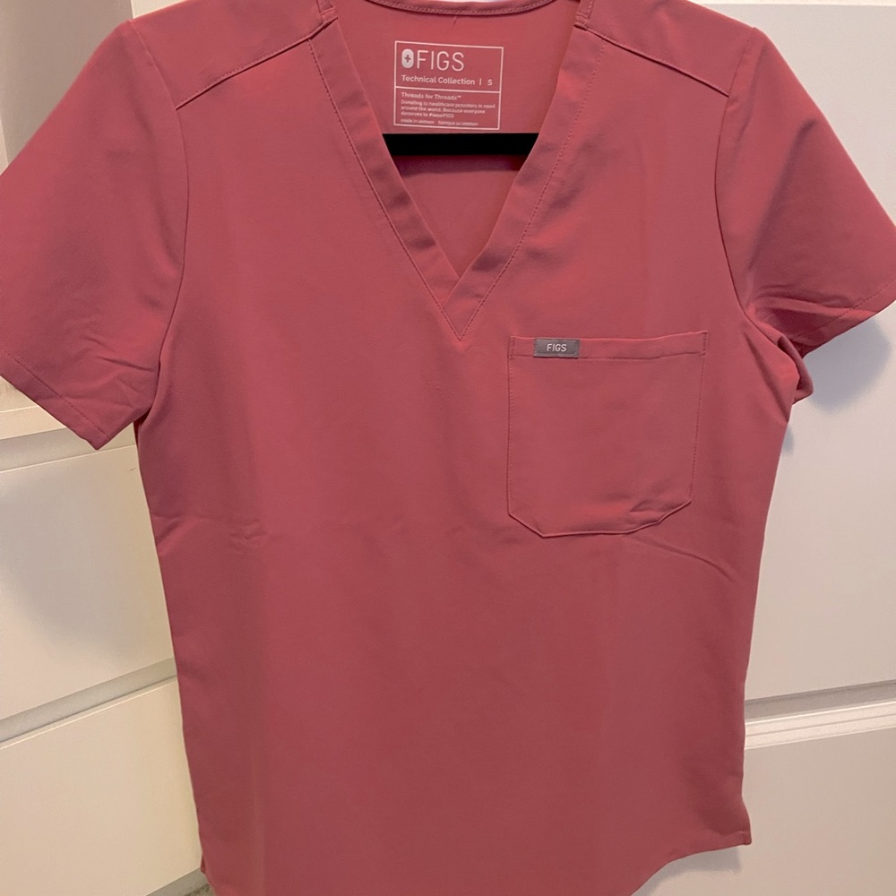 FIGS scrub top (Breast CA awareness edition)